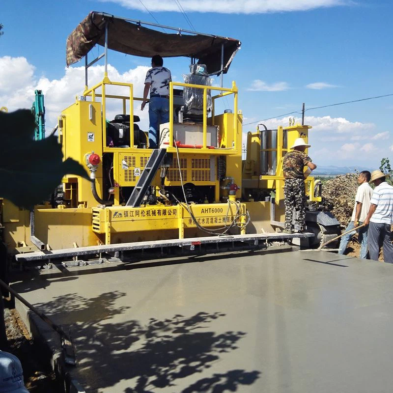 Construção com ZJAR AHT6000 Slipform Paver no Camboja